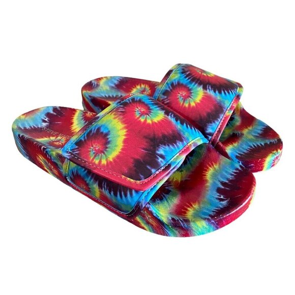 Steve Madden NEW Sena Pool Side Sandal in Bright Multi Rainbow Women's Sz 7M NIB - Picture 3 of 13